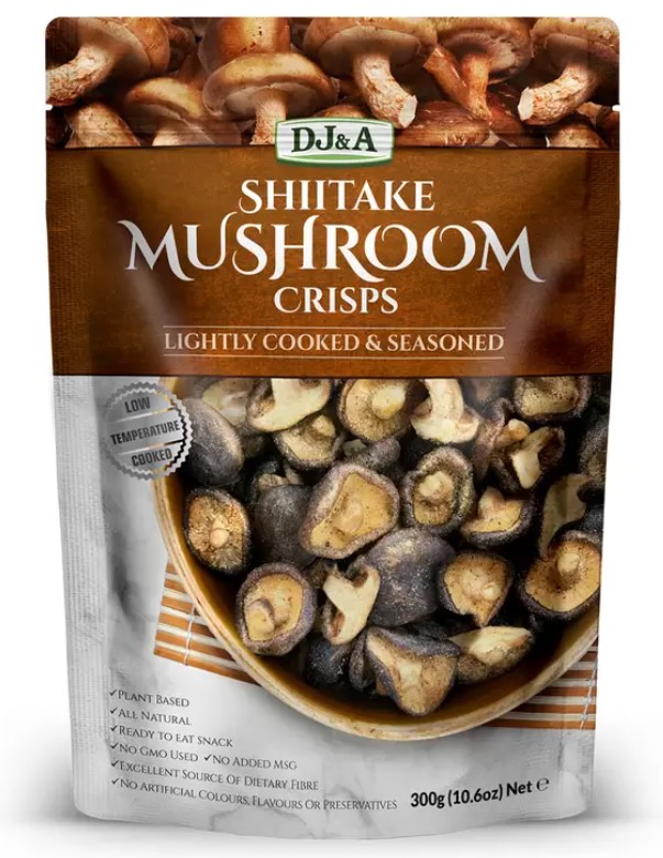 DJandA Shiitake Mushroom Crisps, 300g